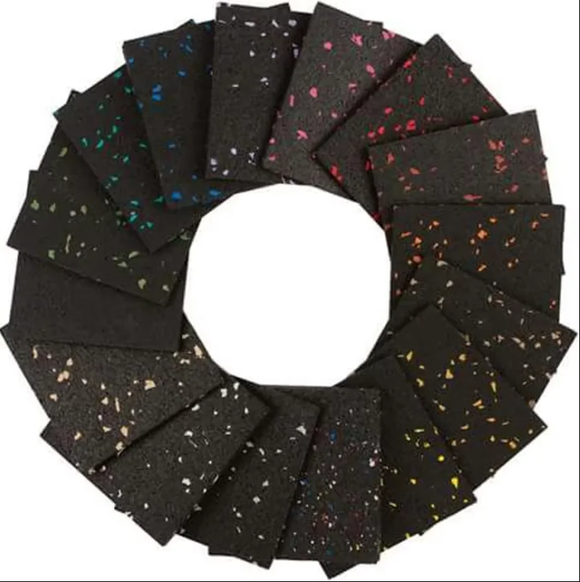 Factory Direct Supply High Quality Efficiency Soundproof Rubber Tile Gym Rubber Floor Mat