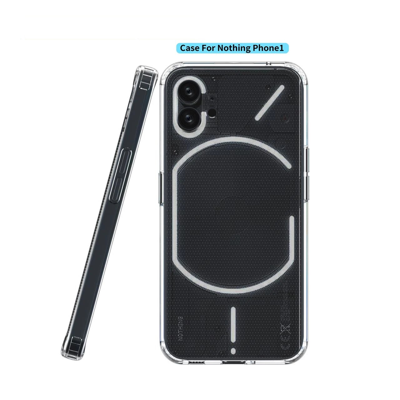 Wholesale Transparent Shockproof Soft TPU PC Square Cell Smartphone High Clear Phone Case For Nothing phone 1