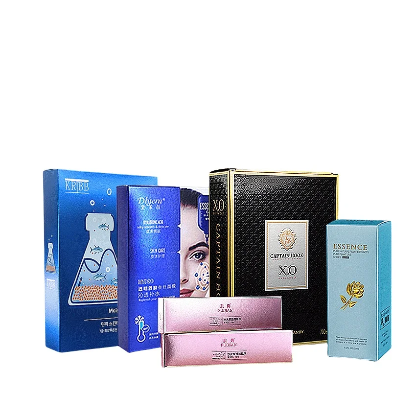 Factory Customized Size White/Black Card Paper Packaging Beauty Products Cbd Cream Skin Care Perfume Cosmetic Jar Boxes