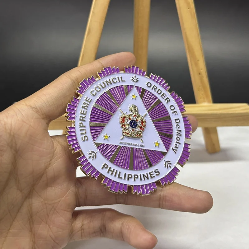 Custom New Types Philippines Souvenir Metal Crafts Car Emblem UV Gravure Printing All kinds Shape Design