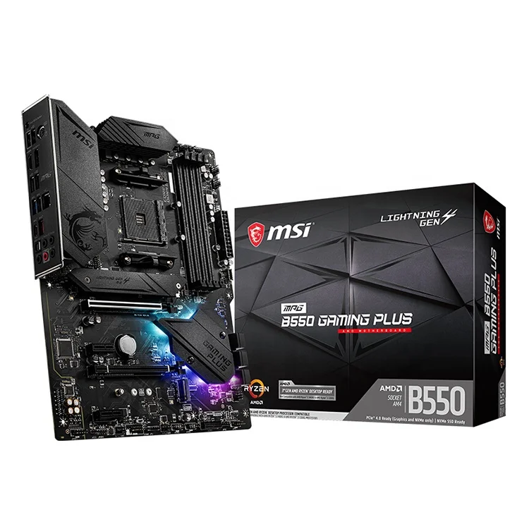  Игровая Материнская плата MSI MPG B550 с процессором AMD Ryzen R5 5600X и R7 5800X в
