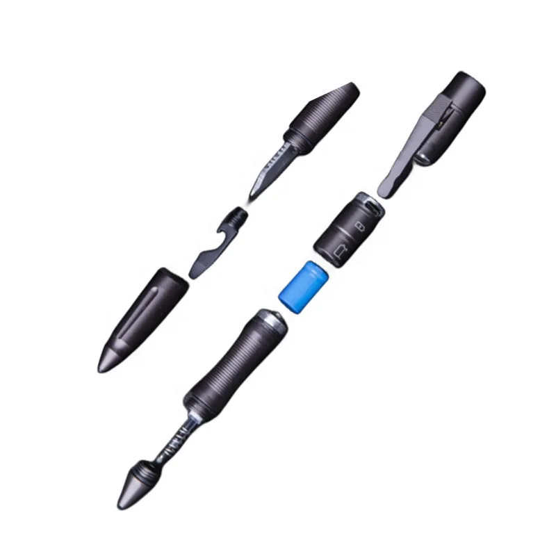 OEM Led Light Aluminium Tactical  pen with USB Charging