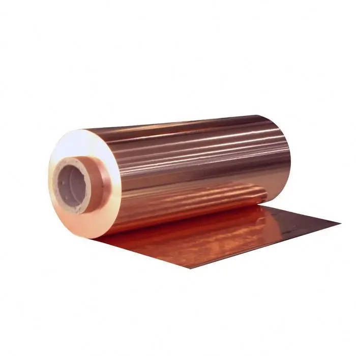 200mm Width Size Raw Material Red Cu Strip Tape Roll Copper Foil for Laboratory Li Ion Battery Anode Substrate