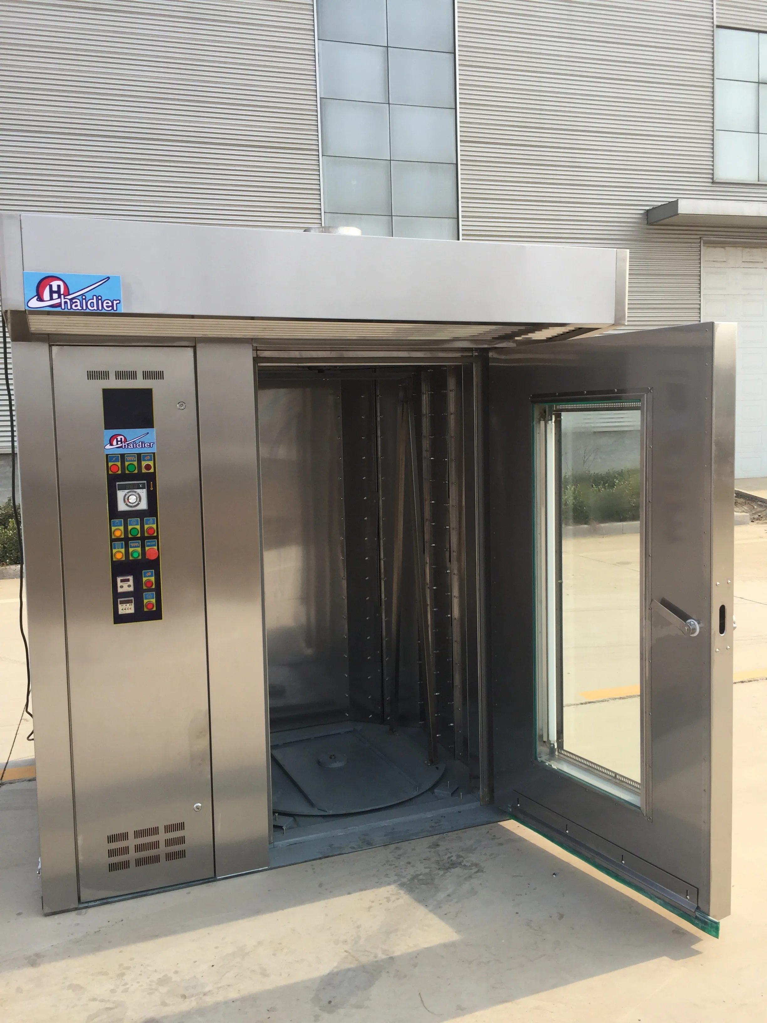 Professional bakery rotary rack oven come as electric gas and diesel  for bakery food factory