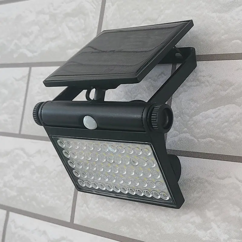 Newest Design Outdoor Super Bright Solar Garden Motion Sensor Light Wall Fixture Flood Light for Yard Pathway Garage