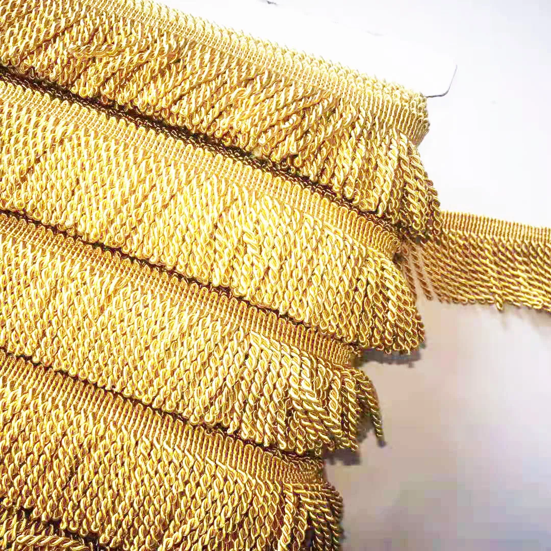 Furniture accessories decorative tassel  5.5CM  Polyester bullion fringe TRIM For Sofa Curtain