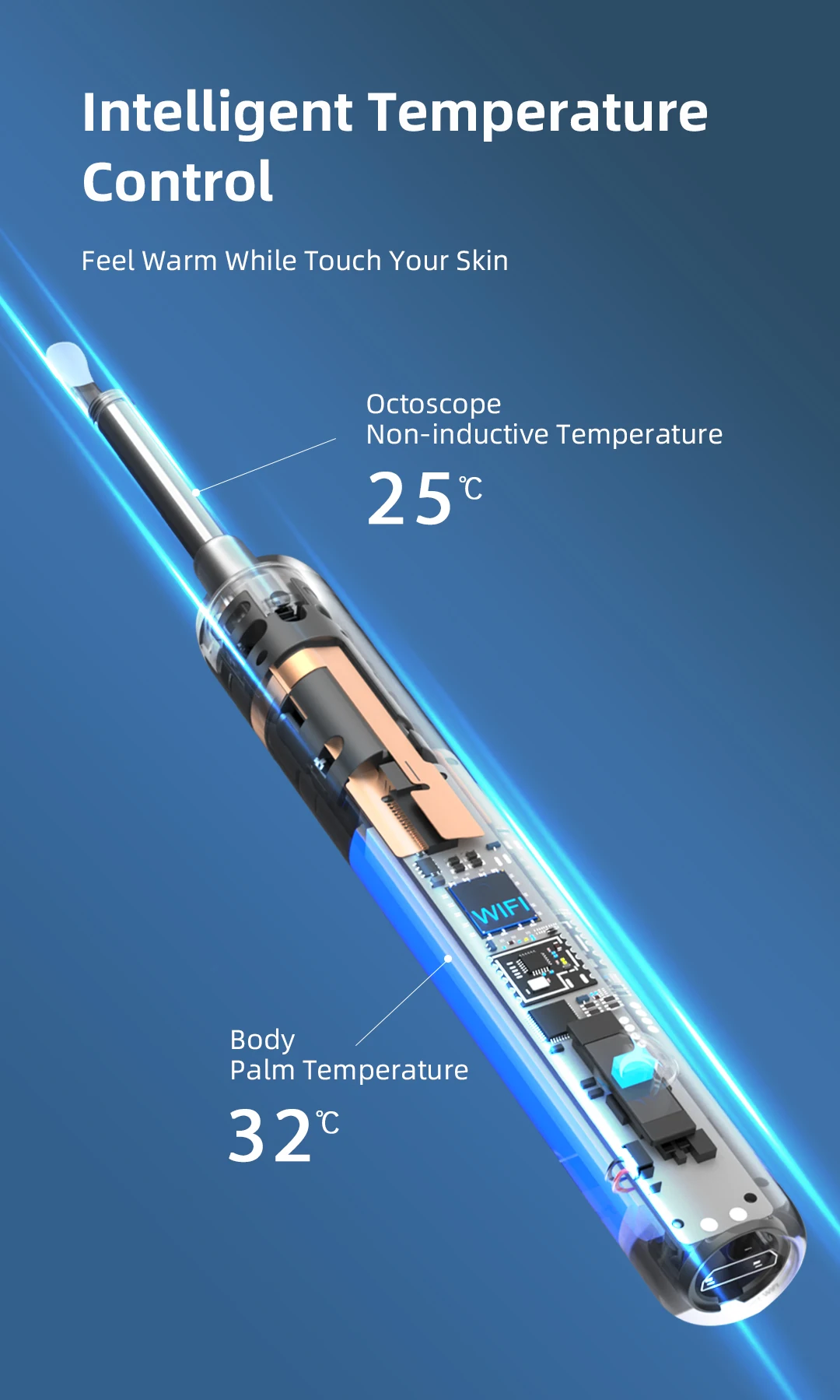 Xlife Household digital electronic ear pick cleaner with camera WiFi wireless X3 ear wax removal tool