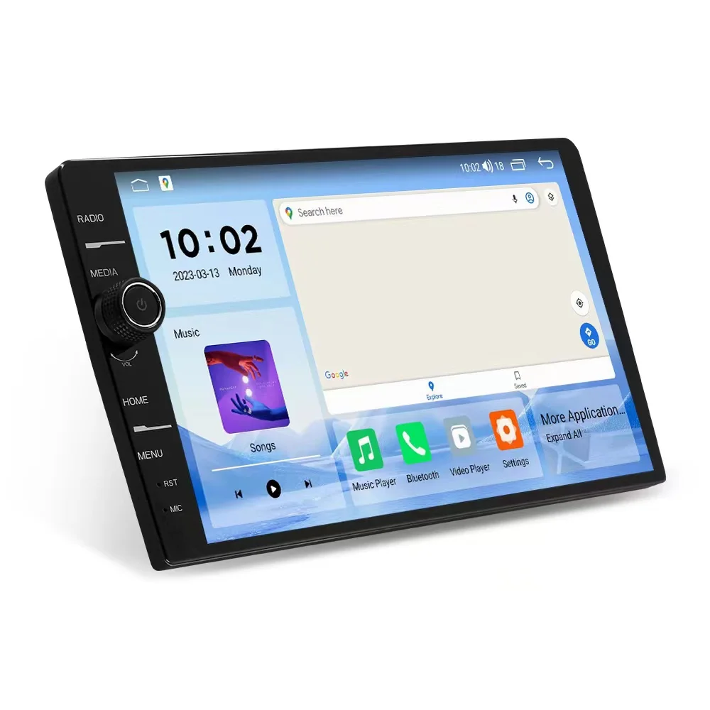 2024 Hot Sale Universal Car Radio Carplay Gps Navigator Android12 8+128g Car Audio Android Player Head Unit 10inch