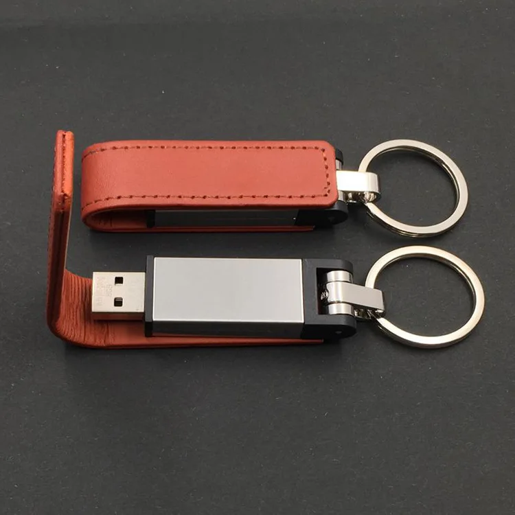 Деловой Подарок Пользовательский логотип искусственная кожа USB 2 0 3 k 8GB 16GB флэш-накопитель флэш-память палка с кольцом для