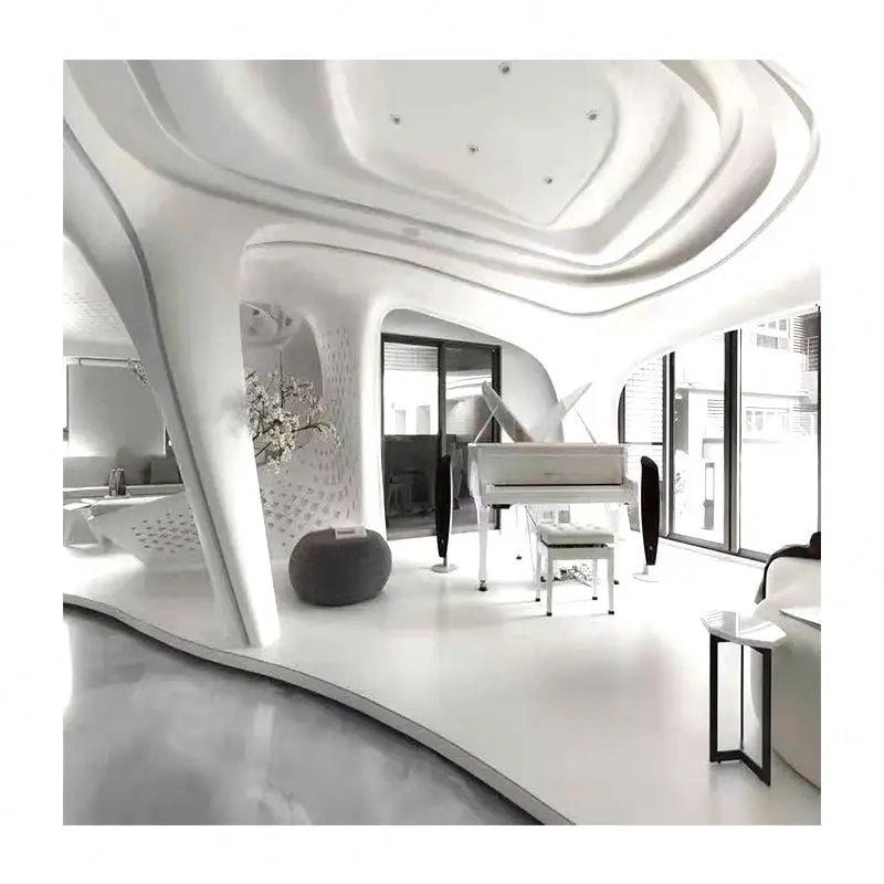 Factory Supply GRG Gypsum Ceiling Customized GRG Fireproof Ceiling Material For Shopping Mall