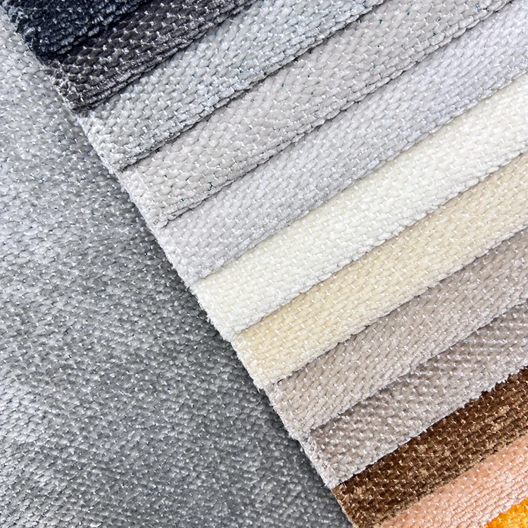 Wholesale Chenille Sofa Fabric New Manufacture Sofa Furniture Fabric Upholstery Plush Chenille Fabric