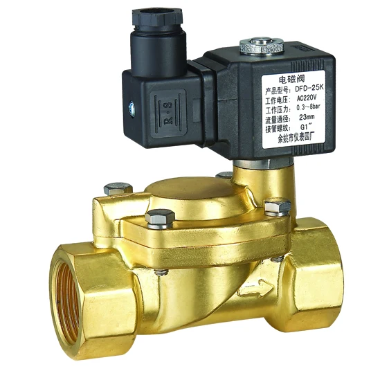 Pilot operated Pre 16bar DFD-25 water solenoid valve 24vdc solenoid valve