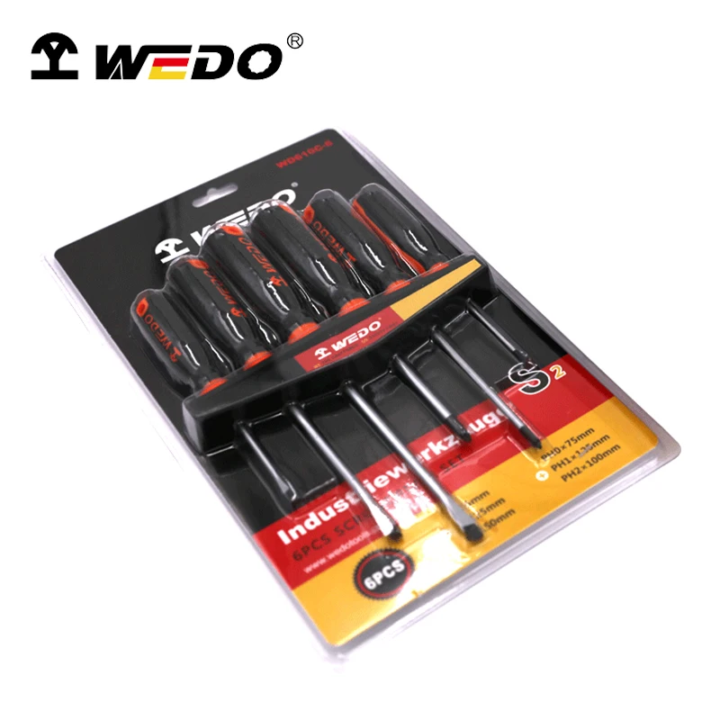 WEDO Manufacture 6pcs Screwdrivers Set (blister type)