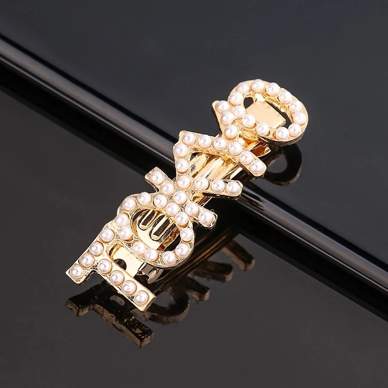 
Latest Girls Accessory Hand Making City Name Hair Spring Clips Newyork London Paris Milan Moscow Tokyo Pearl Hair Pins 