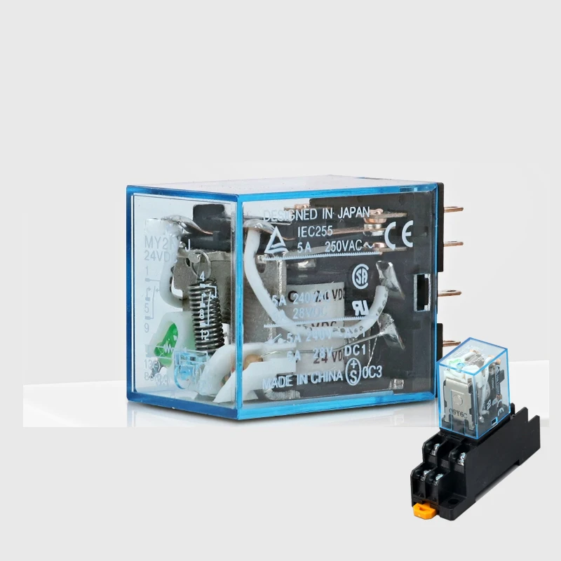 Реле MY4N 12V AC MY4N-J-AC12V 14-контактный небольшое промежуточное