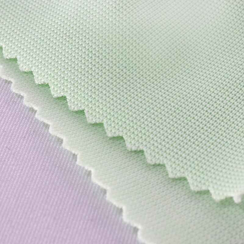 97/3 Recycle Polyester Spandex Elastic Stretch 1x1 Rib Circular Knit Eco Friendly Textile  Gym Clothing Fabric