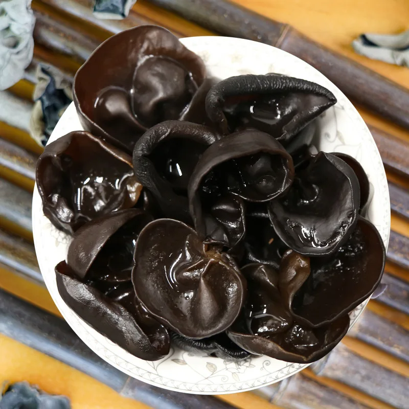 New Crop Dried Ear Mushrooms Dried Black Fungus Mushroom Black Wood Ear Agaric Fungus