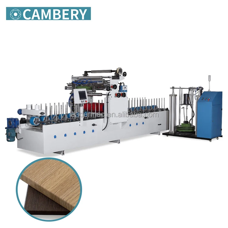 
CAMBERY Good performance scraping coating type profile wrapping machine woodworking machinery wood laminating machine 