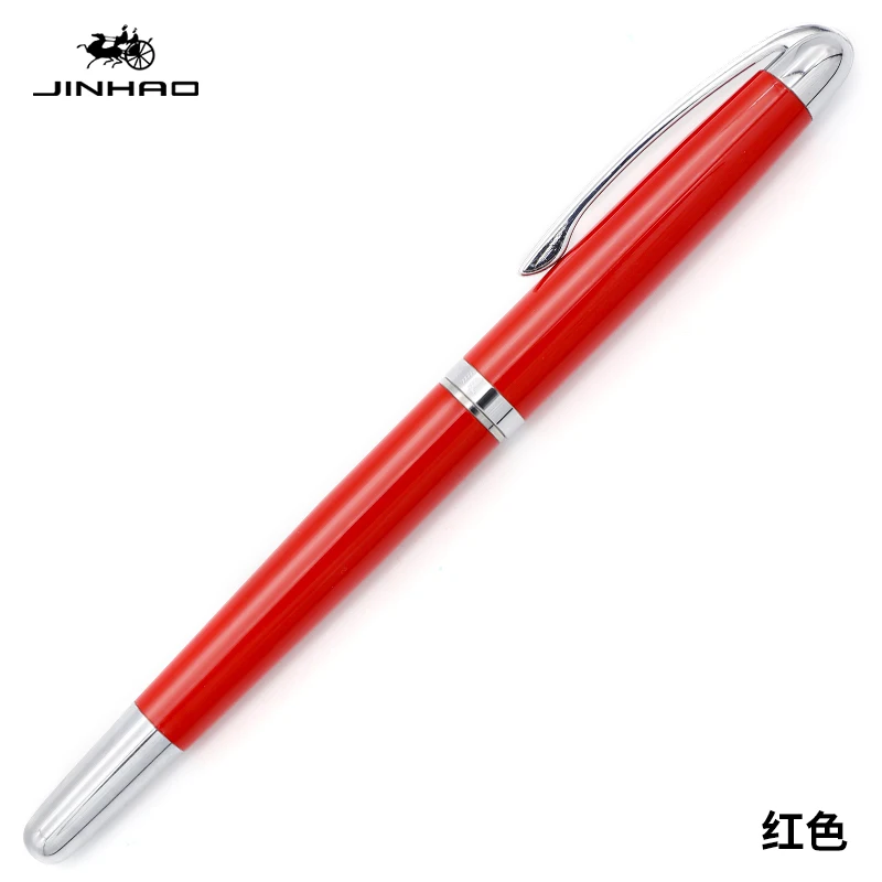 Jinhao Премиум металлическая шариковая ручка пистолет черный тяжелый шаблон специальные с сеткой рекламные подарки