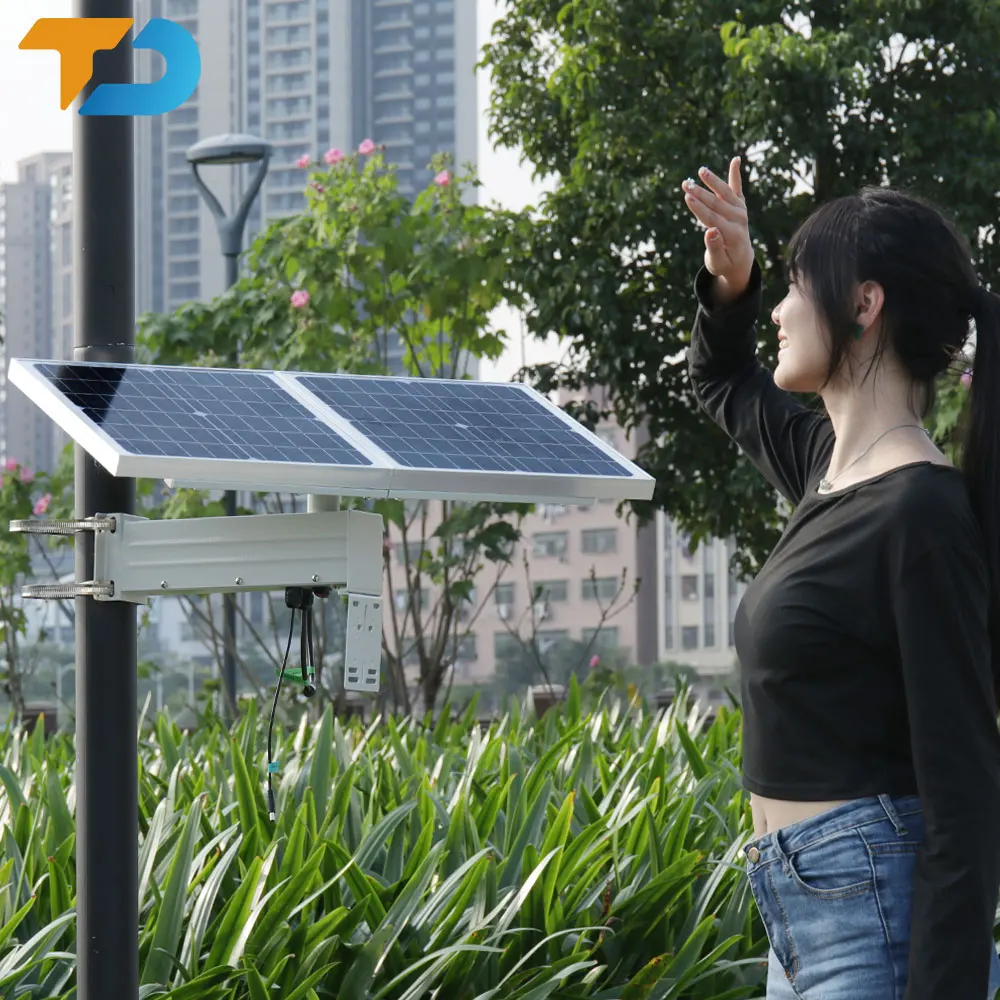 TecDeft Off-the-shelf IP67 solar cell generator 40w 5v12v solar power supply system for industrial wireless monitoring