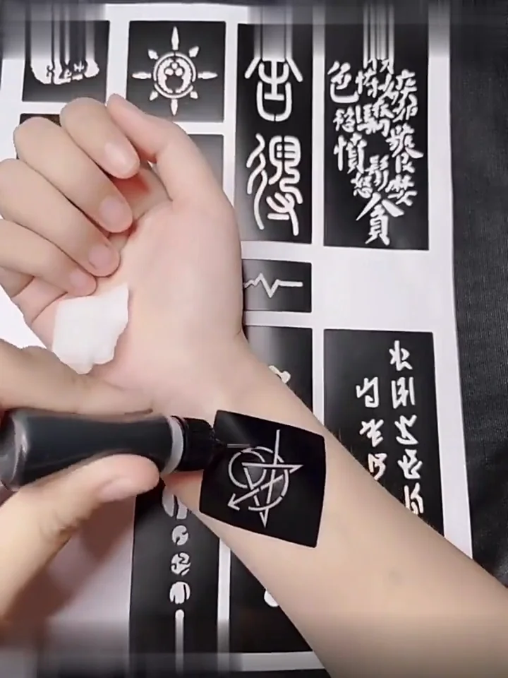 Professional  Henna Sticker Stencil Temporary Hand Tattoo Body Artist Stencil Paper Waterproof Tattoo Stencils Hand For Party