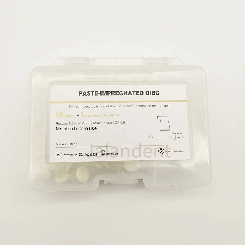 Новое поступление пропитанный зубной пастой диск для блестящей полировки прямых или непрямых композитных реставраций