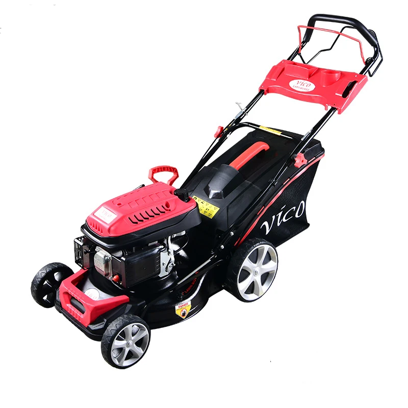 Self Propelled Lawnmower Gasoline Mower Central Cutting Height Adjustment side discharge mulching 3in 1