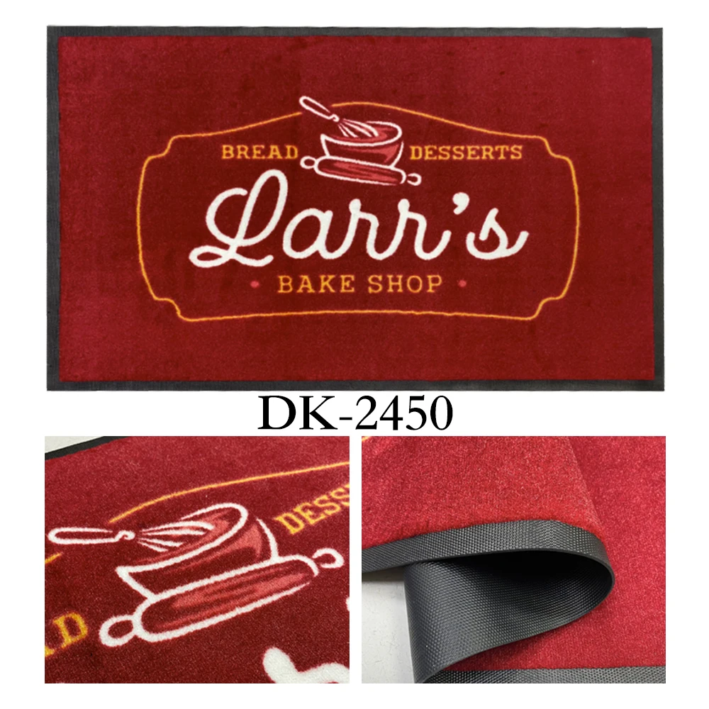 Logo Custom Entrance Doormats Rubber Outdoor Floor Foot Mats Nylon Printed Personal Design Rug Logo Door Mat Indoor For Home