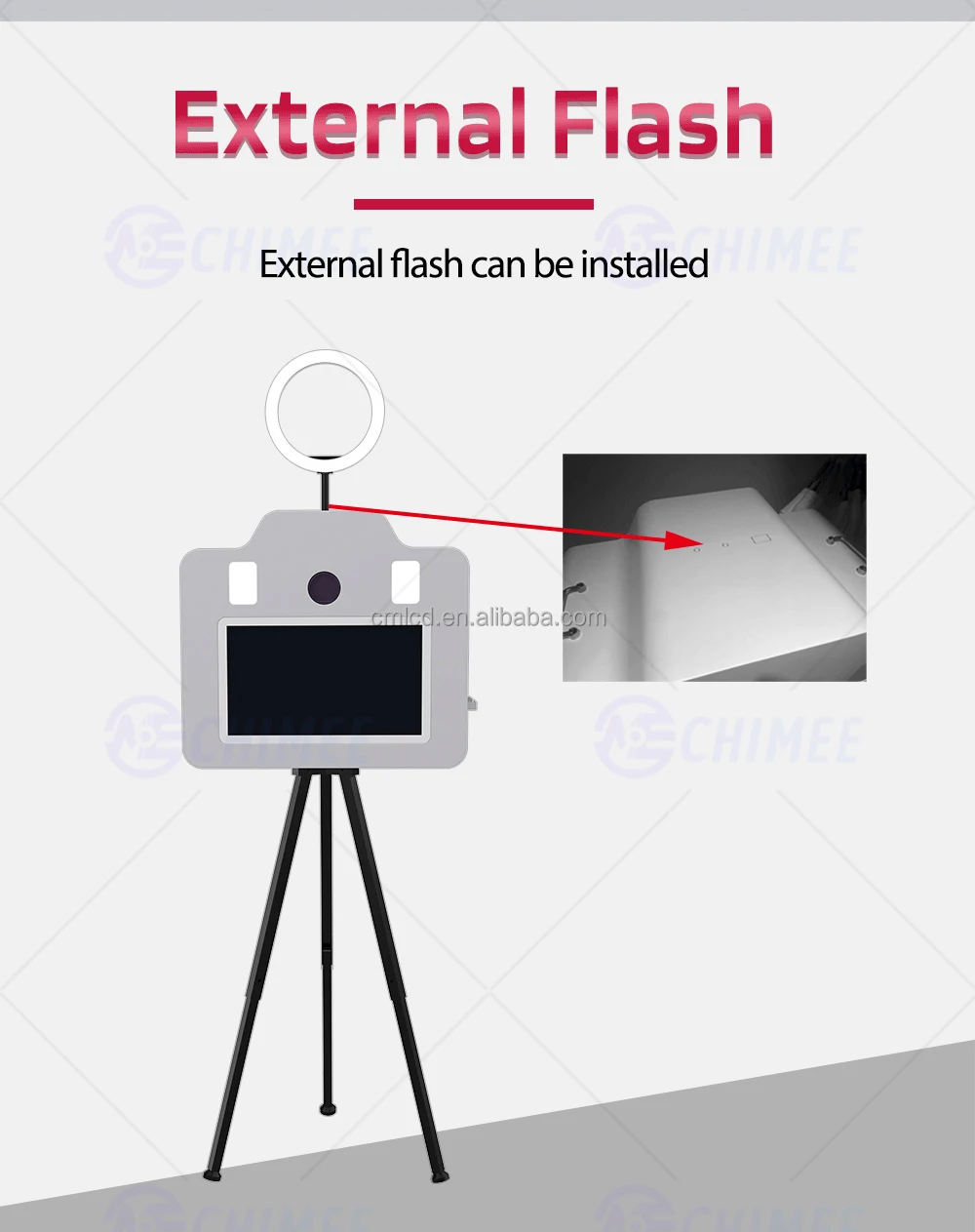 DSLR Vintage Photo Booth: Tripod Stand and Printer for Small Parties - Flexible Rent or Buy Options