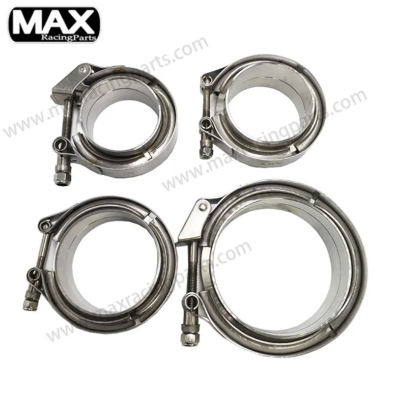 3' 304SS Full Stainless Steel Turbo Quick Release Exhaust system pipe V Band v-band Clamp Flange Kit Male Female Design Clip