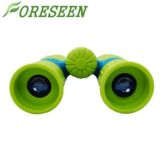 Foreseen 8x21 rubber binoculars promotional gift binocular telescope  for Boys and Girls
