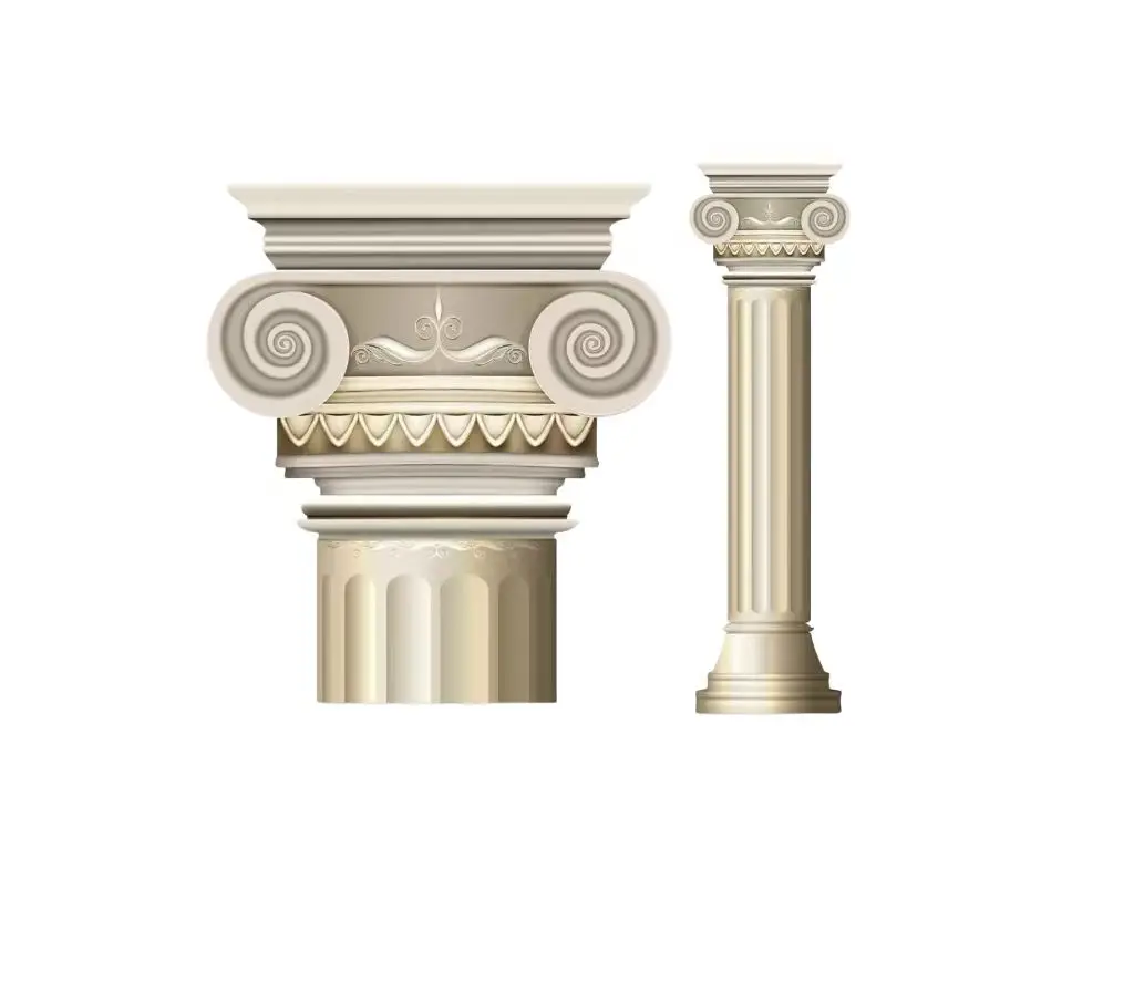 Square column cylindrical concrete mold Concrete column GRG/GRC  house decoration hollow column