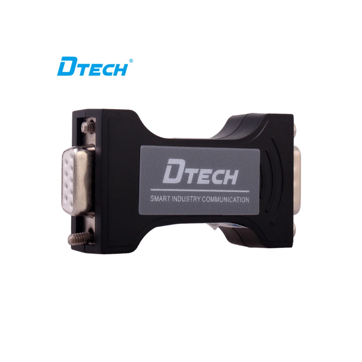DTECH OEM Industrial Grade RS232 to RS485 300-115.2KBPS DB9 Connector Metal Industry Converter Adapter