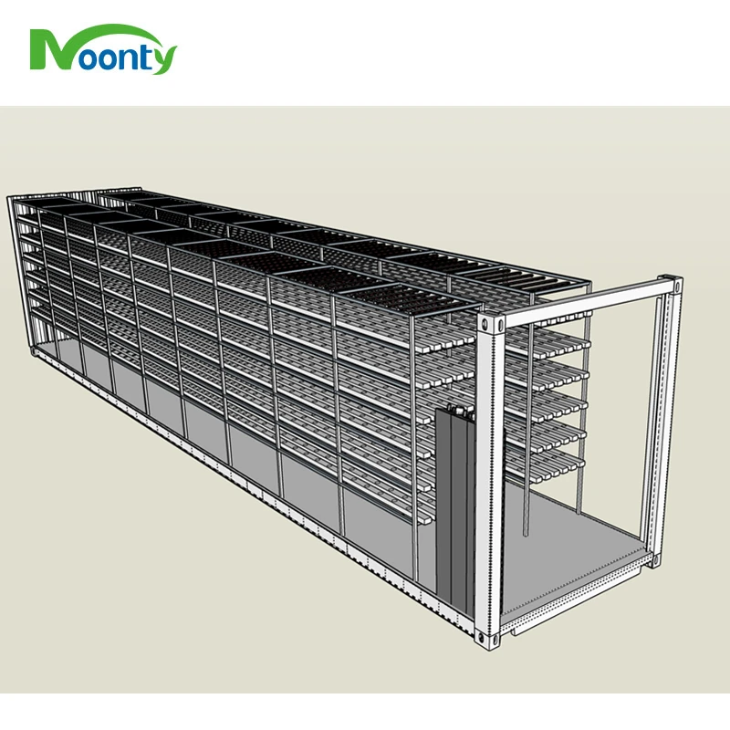Smart NFT Farms Vertical Hydroponic Shipping Farming Container NFT Hydroponic System