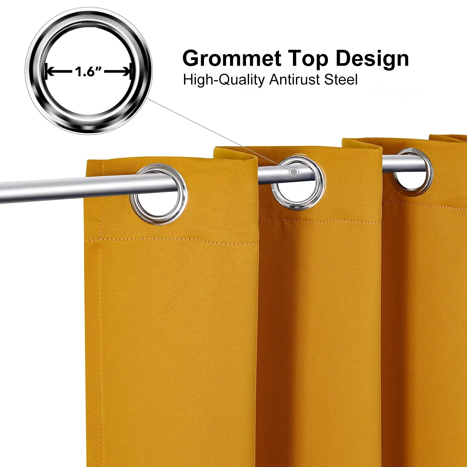 Bindi Mustard Yellow Gold Silk Blackout Curtains Wholesale Luxury Home Textiles New Curtains Blackout Gold Color Curtain