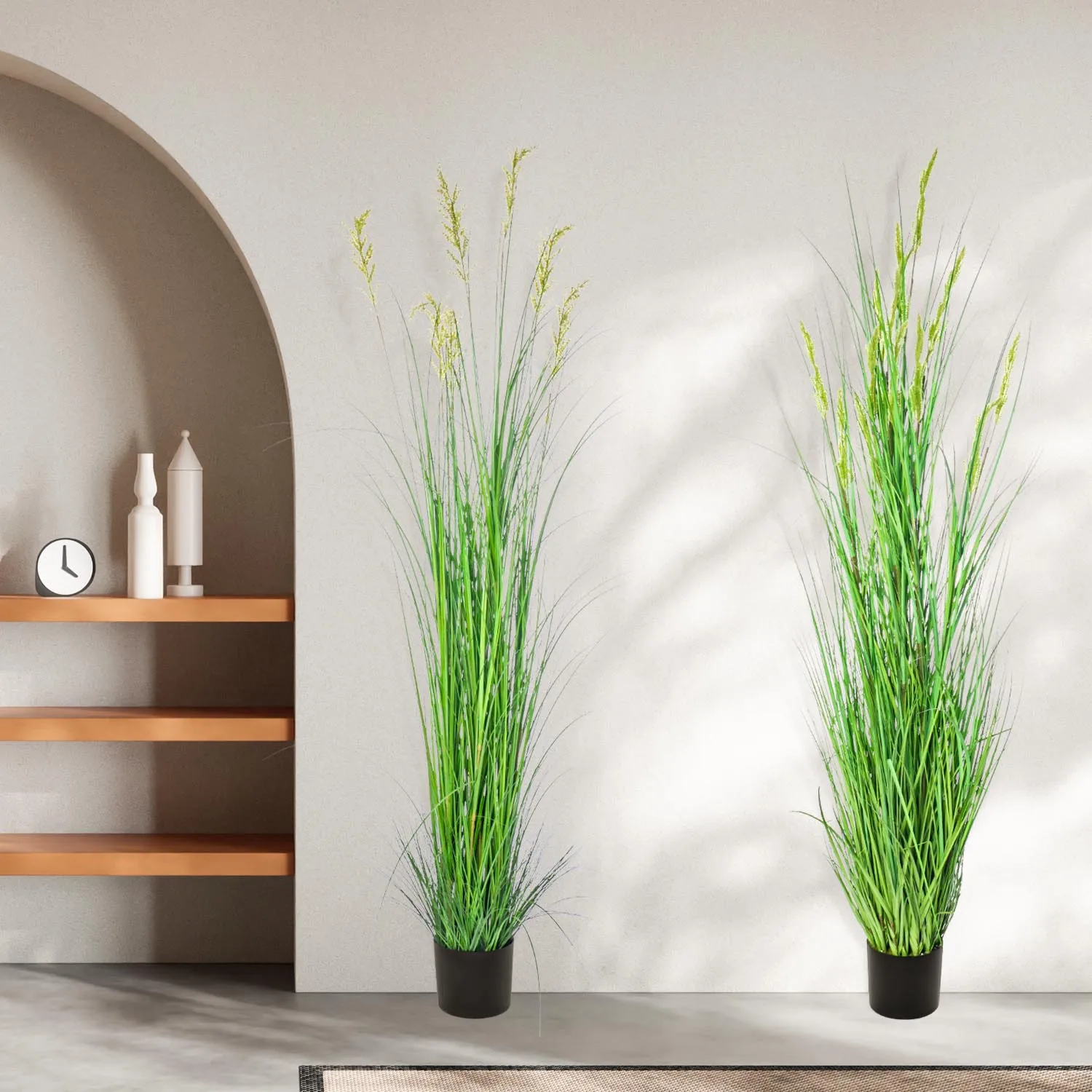 ZH070 nearly natural indoor big artificial potted tree outdoor green onion grass plants decoration for living room manufacturers