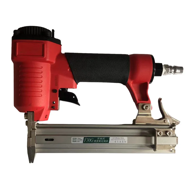 Pneumatic Pins Stapler Automatic feeding Air nailer gun Furniture wood tool for Make sofa / furniture