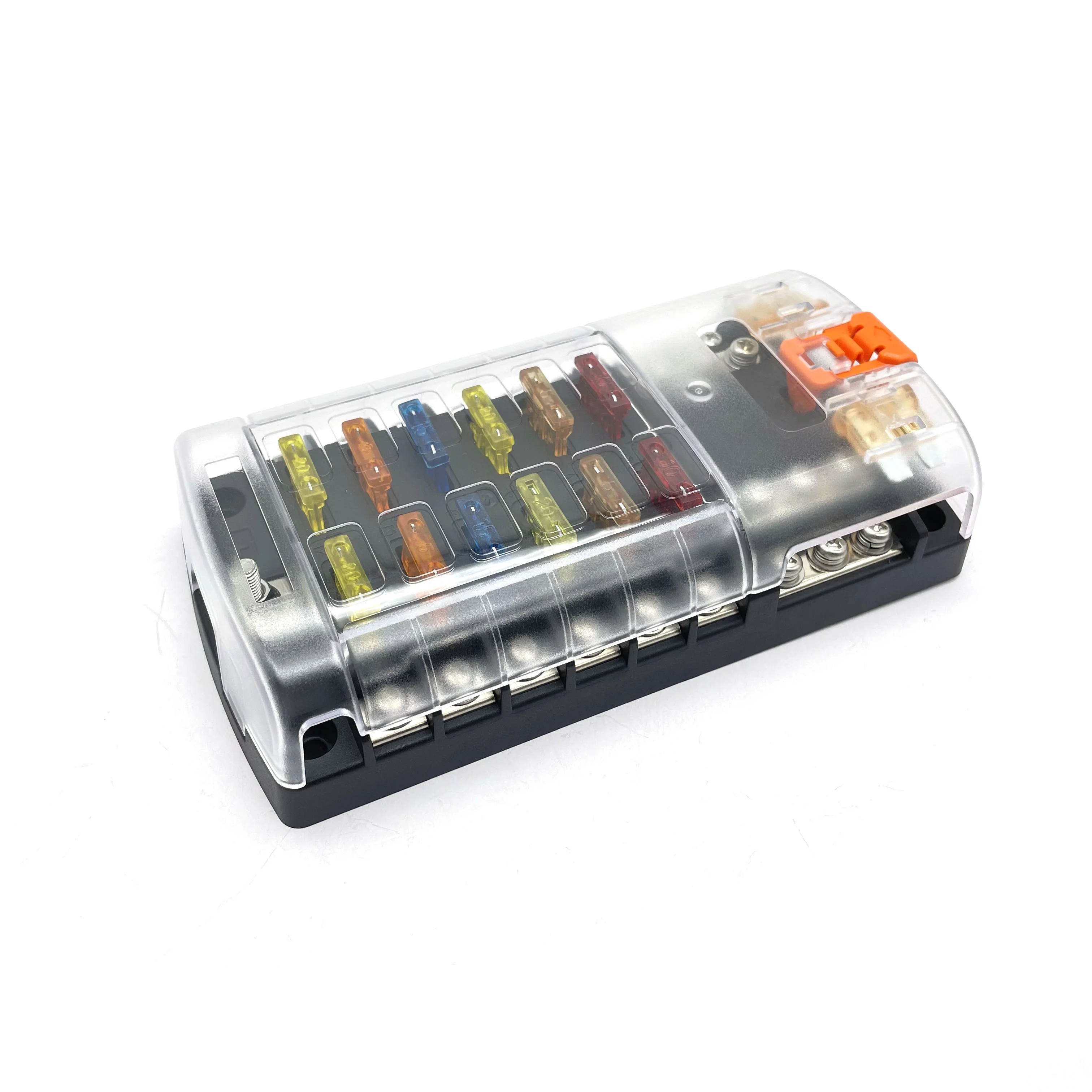 Блок плавких предохранителей 12 способов В судовой блок со светодиодным индикатором влагозащищенная крышка автоматический 6 цепи независимый положительный