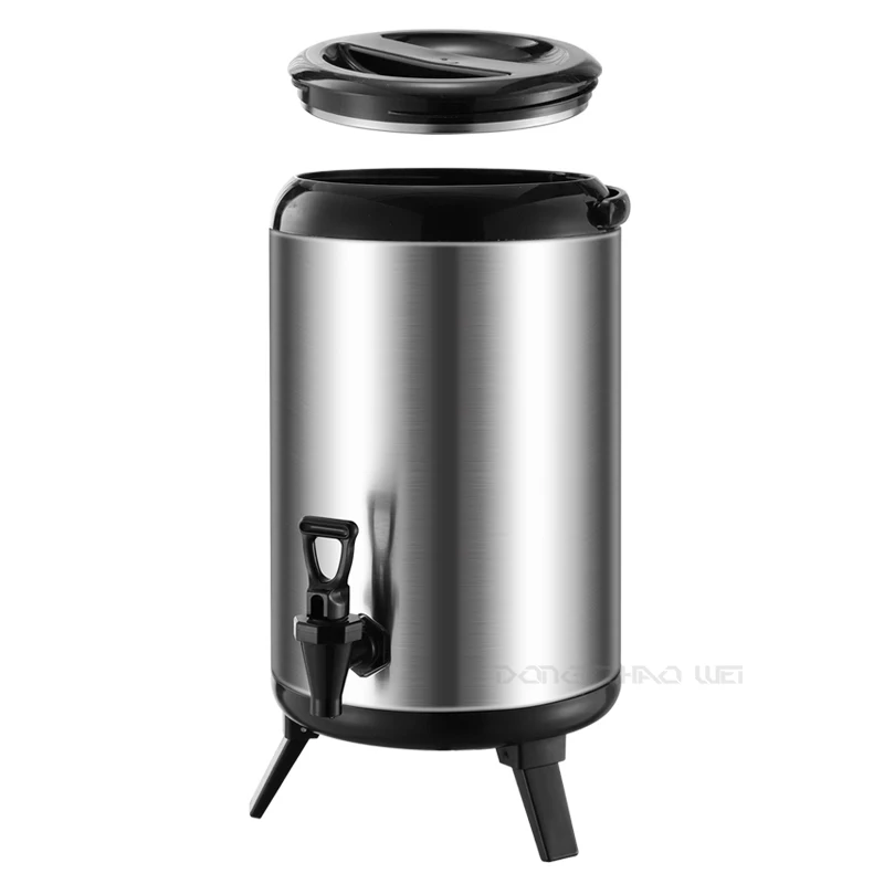 Factory direct Commercial Restaurant Barrel Bucket Faucet Milk Tea Shop Stainless Steel Equipment Buckets Warmer Dispenser