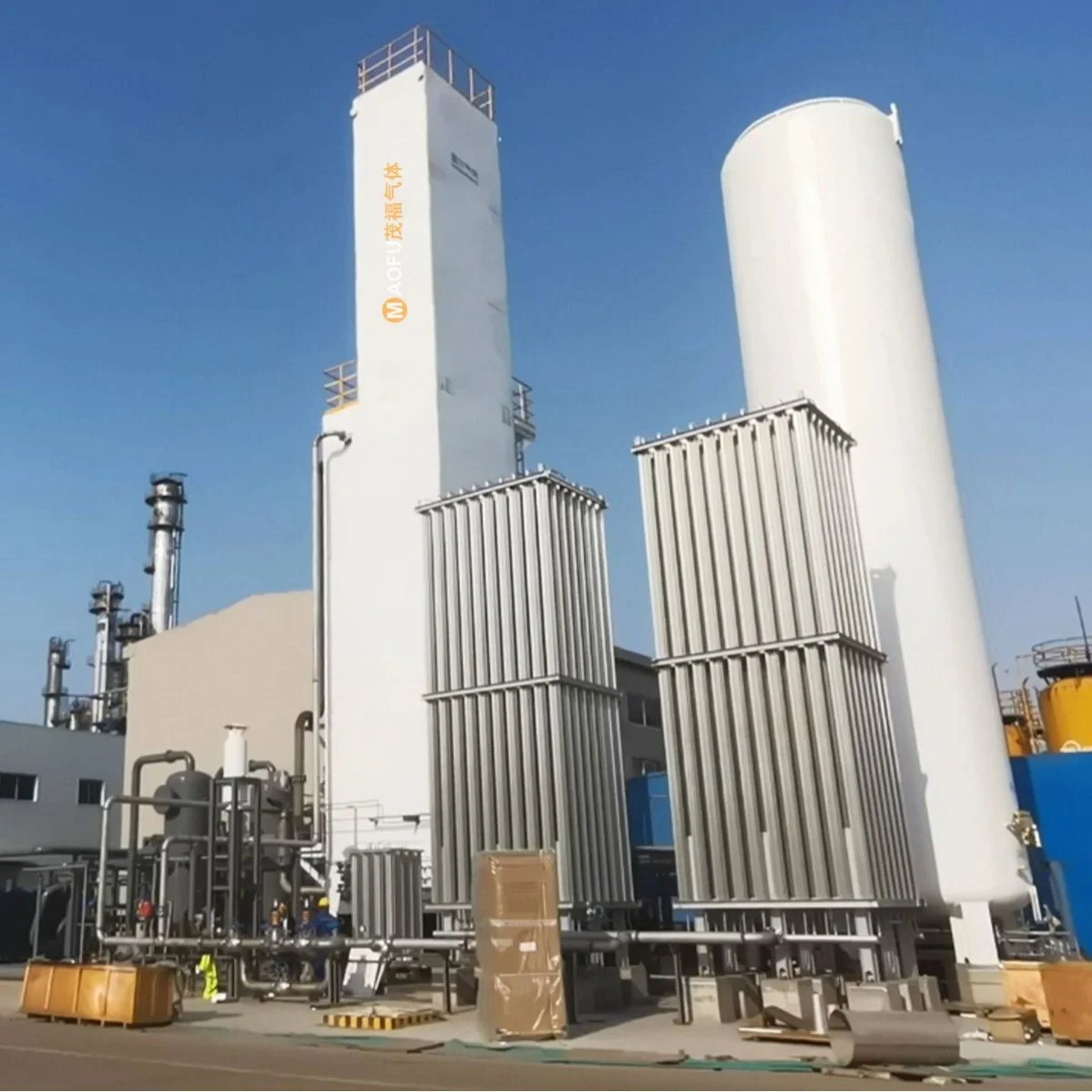 Industrial Energy Saving Air Separation Unit with 220V Gearbox Pump Engine Motor PLC & Gear Liquid Oxygen & Nitrogen Plant