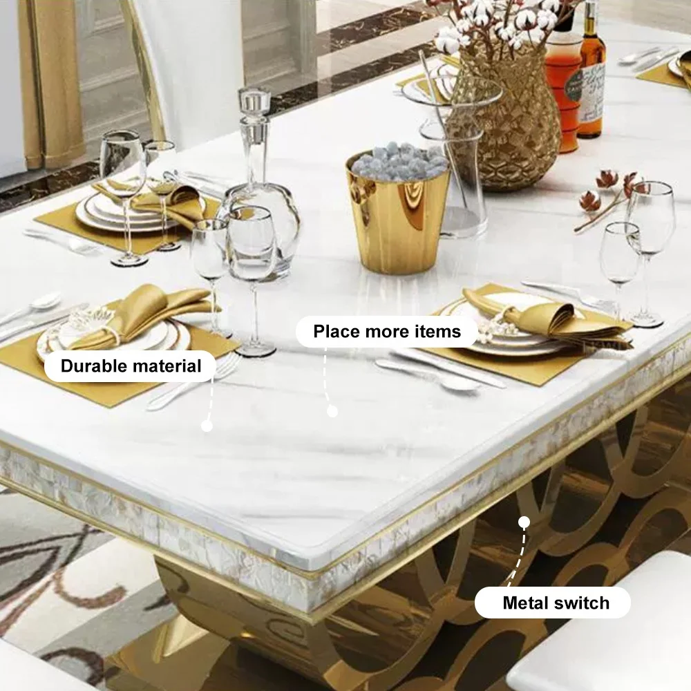 Saving Space Cheap Center Stone Table Set Makeup Mirror Luxurious Dining Table Italian Design Corner Side Table