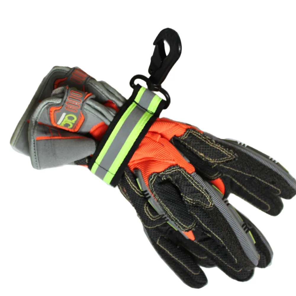 Firefighter Gear Heavy Duty Firefighter Glove Strap with Reflective Trim Fire Gear Accessories