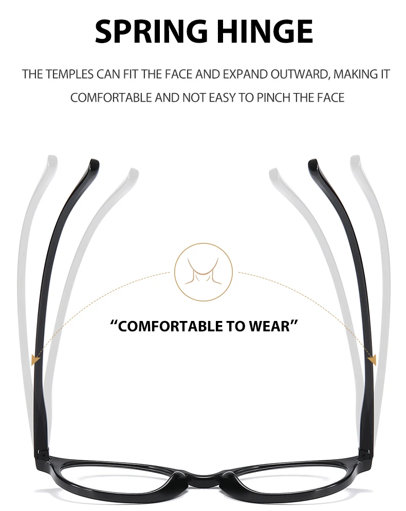 Mens round frame anti blue light reading glasses strength 1.0 1.5 2.0 2.5 3.0 3.5 4.0 reading glasses blue light blocking