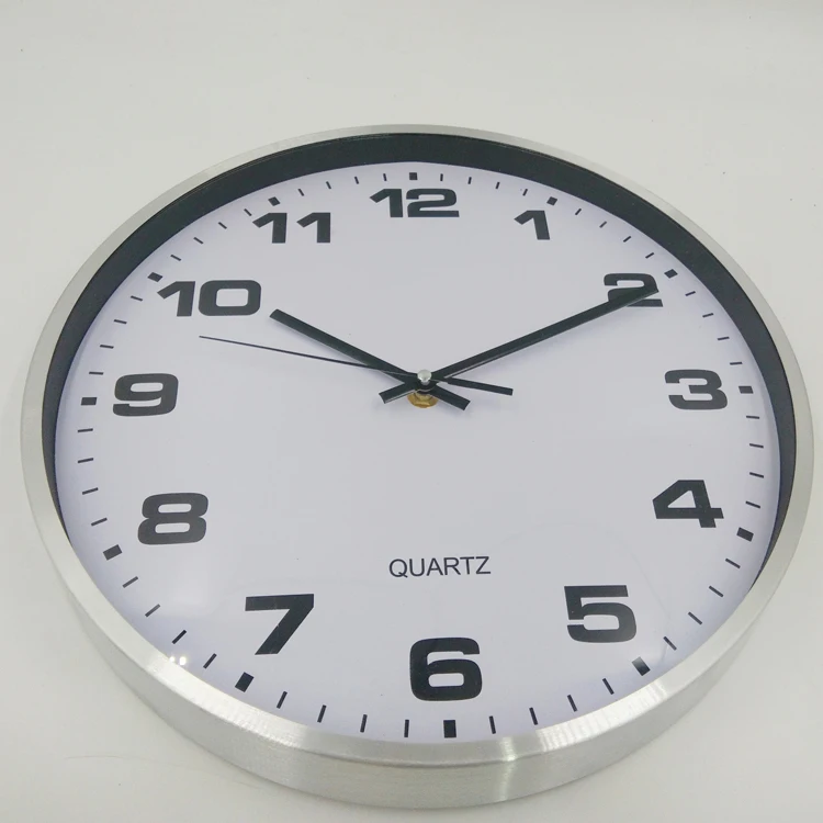 European hotsale office decoration aluminum wall clock
