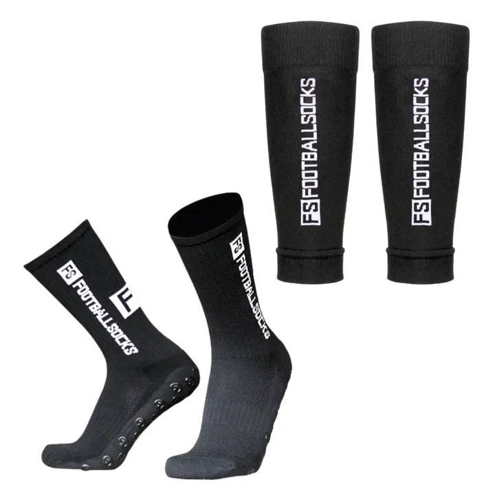 Athletic Wholesale Sports Sock Grip Custom Logo Anti-slip Stockings Footballsocks With Leg Sleeve