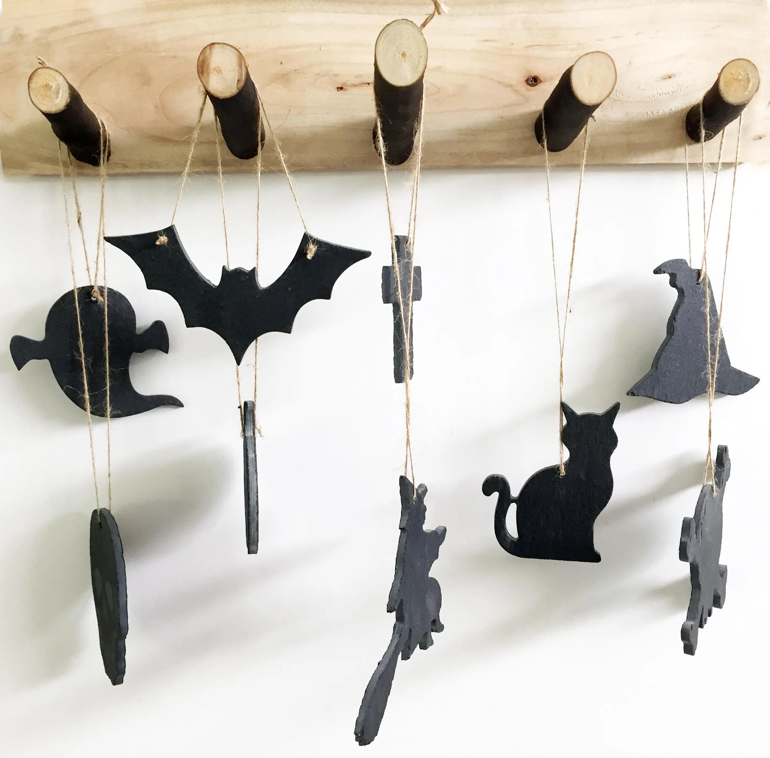 European Style Simple Pattern Custom Design Indoor Christmas Tree Decoration Slate Luggage Tag