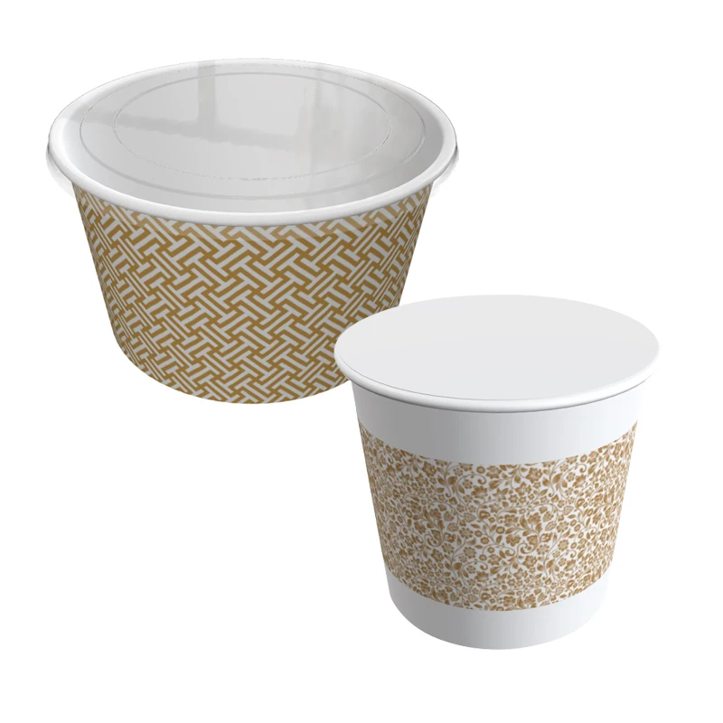 Customized 12Oz ODM/OEM Bol En Papier Round, Brown Biodegradable Compostable Salad Fast Kraft Paper Packaging Bowls/