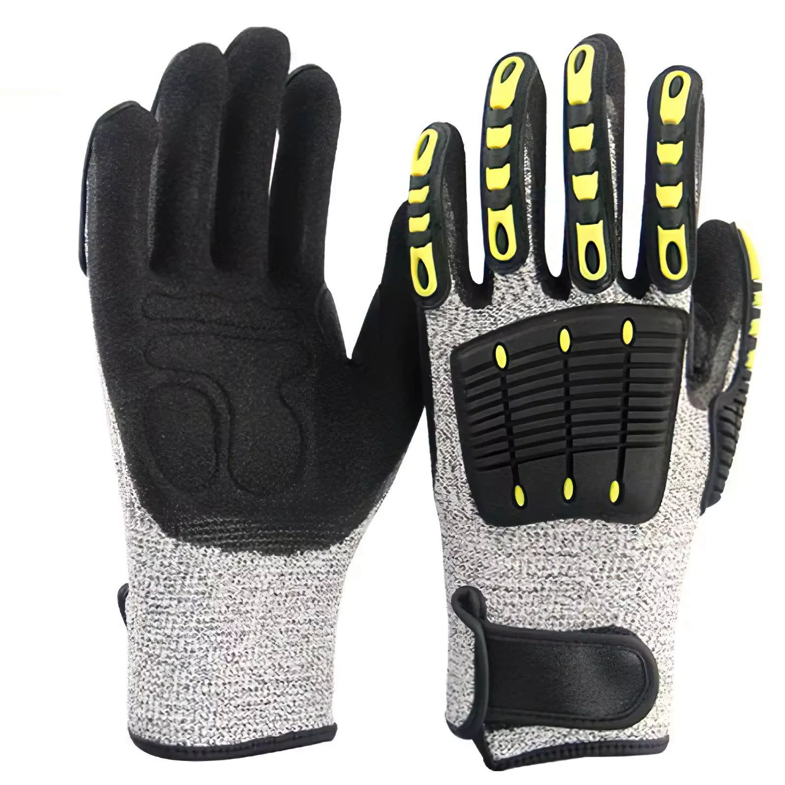 Hot Selling Impact Resistant TPR Back Wear Resistant Anti-slip And Anti-cutting Safety Gloves