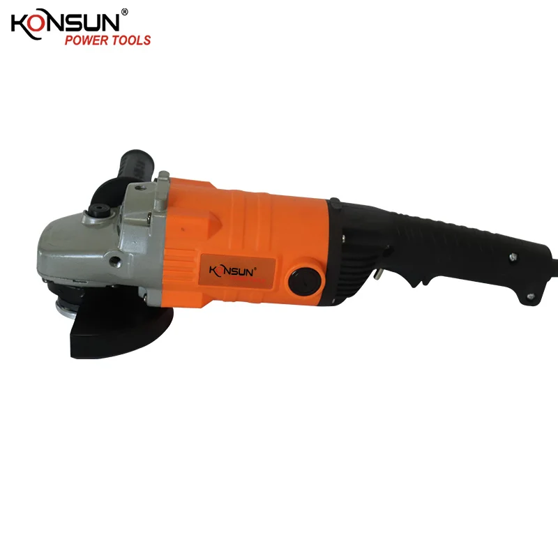 KONSUN 82314 Heavy Duty Electric Angle Grinder 1800W 180MM Long Handle Double Speed Industrial Grade Polishing 220V 230MM Disc