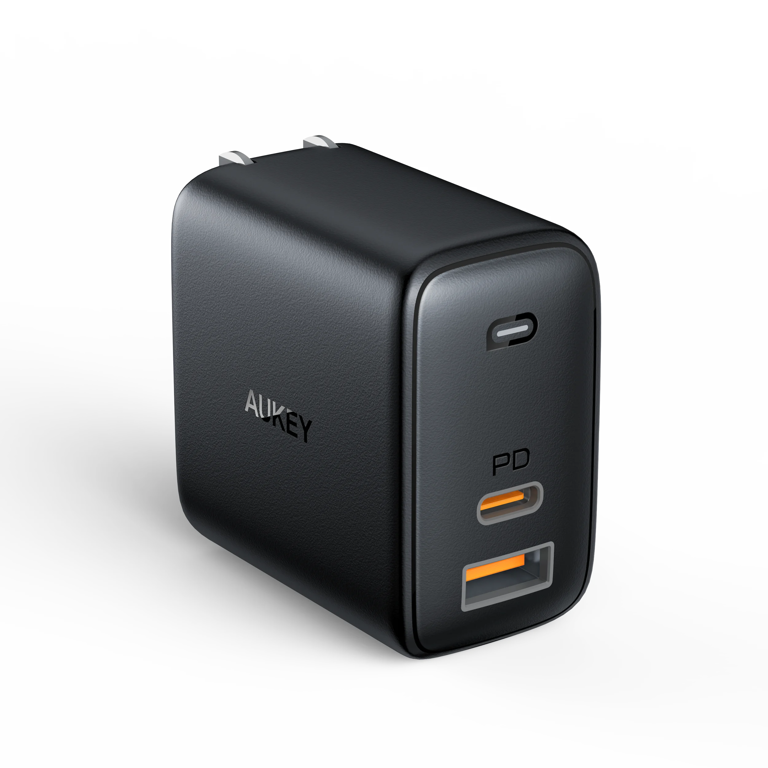 Aukey Pd зарядное устройство us plug 65w Мини Быстрое GaN зарядное устройство с 2 портами